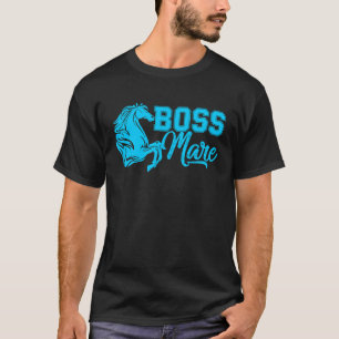 Boss Mare Equestrian horseback rijdend meisje voor T-shirt
