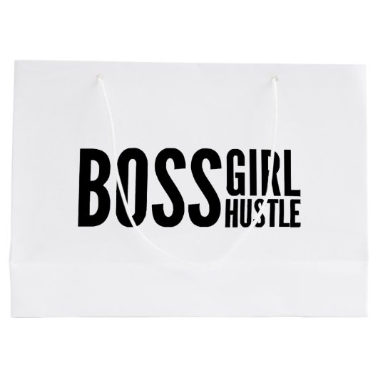 Boss meisje Hustle, Boss meisjes empowerment sloga Groot Cadeauzakje (Achterkant)