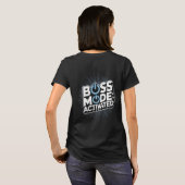 Boss Mode Activated Design National Boss Day T-shirt (Achterkant volledig)