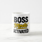 Boss Mode Activated" Metallic Gold Motivatie Koffiemok (Center)