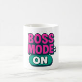 Boss Mode On Mug - Motivational Coffational Cup fo (Centre)