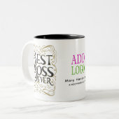 BOSS MUG - MERCI BOSS meilleur patron jamais vu (Devant gauche)