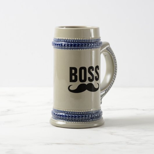 BOSS Mustache Mugs & Steins (Devant droit)