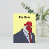Boss Rooster Briefkaart (Staand voorkant)