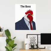 Boss Rooster Poster (Thuiskantoor)