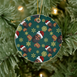 Boss Santa Claus Keramisch Ornament