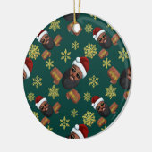 Boss Santa Claus Keramisch Ornament (Links)