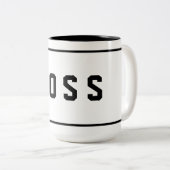 Boss Tweekleurige Koffiemok (Voorkant rechts)