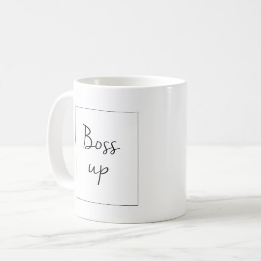 Boss Up motive mug (Devant gauche)