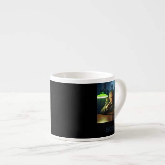 Boss w tekst linkerhand espresso mok (Voorkant rechts)