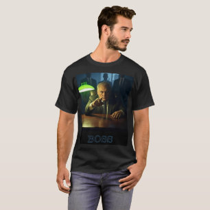 Boss w tekst mannen zwart T-shirt