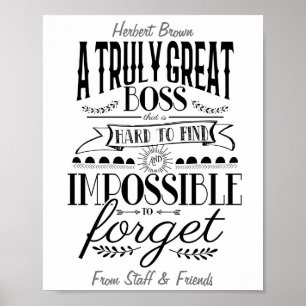 Boss-waardering Poster