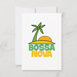 Bossa Nova cadeau voor Braziliaanse muziekliefhebb Bedankkaart