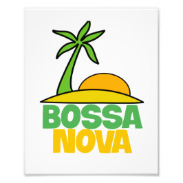 Bossa Nova cadeau voor Braziliaanse muziekliefhebb Foto Afdruk