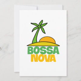 Bossa Nova cadeau voor Braziliaanse muziekliefhebb Kaart