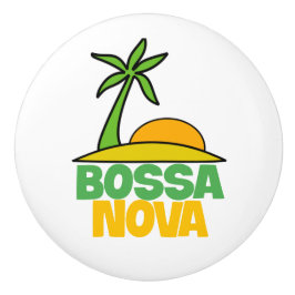 Bossa Nova cadeau voor Braziliaanse muziekliefhebb Keramische Knop