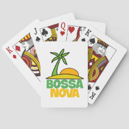 Bossa Nova cadeau voor Braziliaanse muziekliefhebb Pokerkaarten