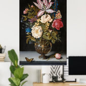 Bosschart leeft nog steeds met het Poster bloemen (Thuiskantoor)