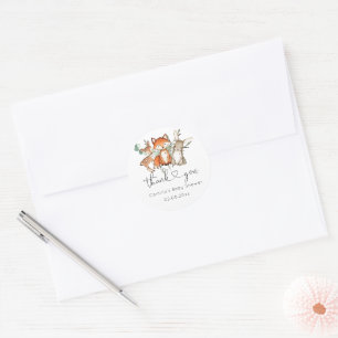Bossen Baby shower Bossen Ronde Sticker