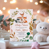 Bossen Baby shower Kaart