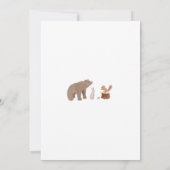 Bossen Baby shower Kaart (Achterkant)