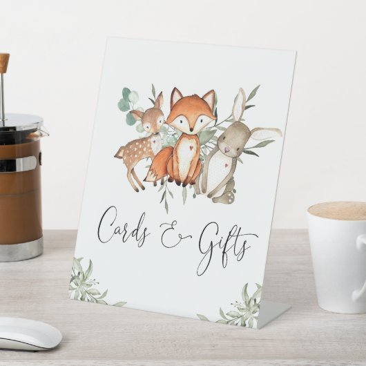 Bossen Baby shower Kaarten en gift Reclamebord Met Voetstuk (Insitu)