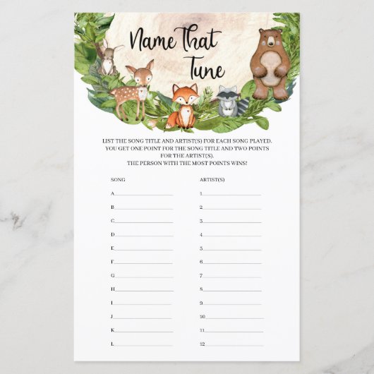 Bossen bebossen groennaam die Tune (Voorkant)