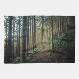 Bossen Bergen van Wakayama Japan Theedoek