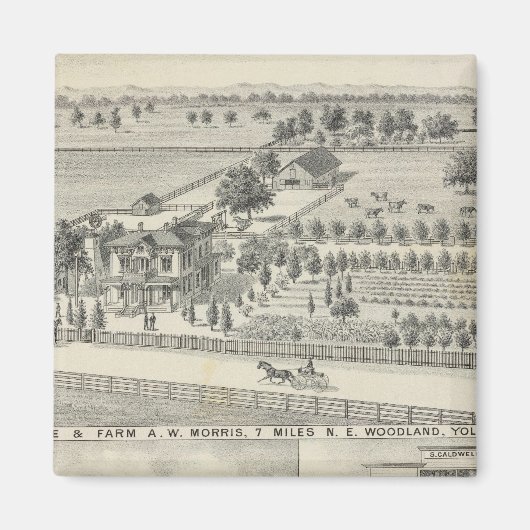 Bossen, boerderijen magneet (Voorkant)