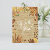 Bossen Boho Herfst Herfst Bedankkaart (Staand voorkant)