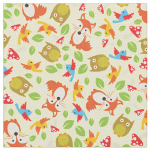 Bossen Bosdieren Cute Baby Nursery Kinder Stof