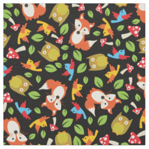 Bossen Bosdieren Cute Baby Nursery Kinder Stof