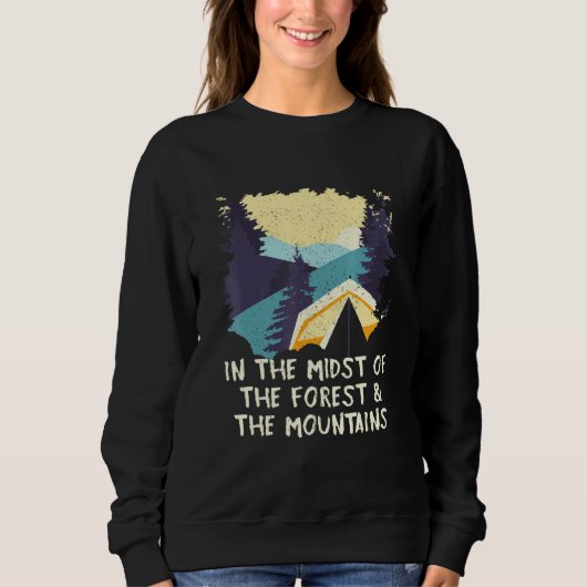 Bossen De Camping Camper Hiker O Trui (Voorkant)