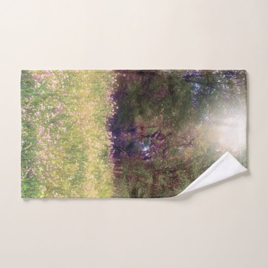 Bossen die in de bijtende lente zijn gegoten bad handdoek (Handdoek)