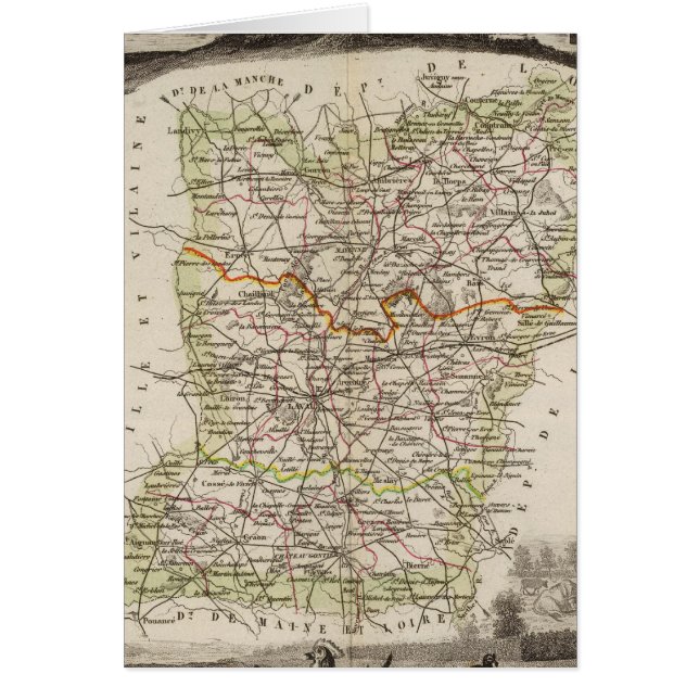 Bossen, districtsgrenzen (Voorkant)