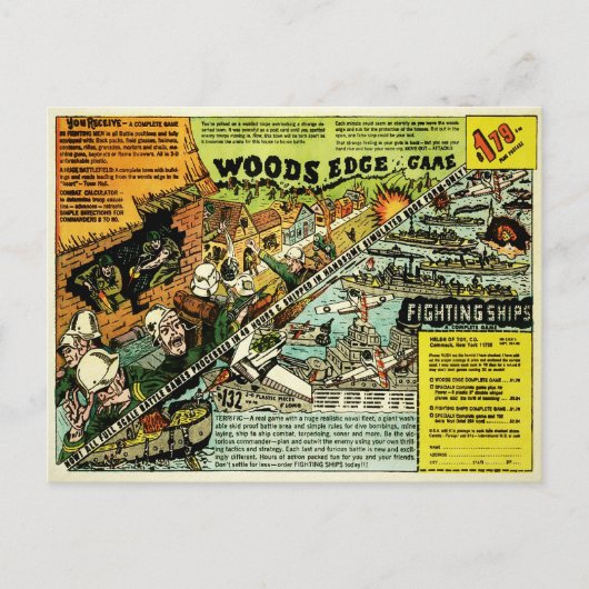 Bossen Edge Game Ad Briefkaart (Voorkant)