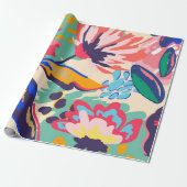 Bossen en rozen cadeaupapier (Uitgerold)