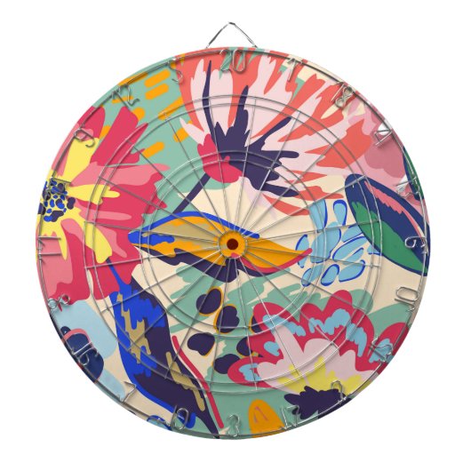 Bossen en rozen dartbord (Voorkant)