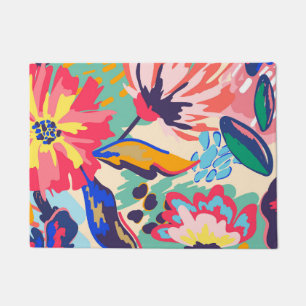 Bossen en rozen deurmat