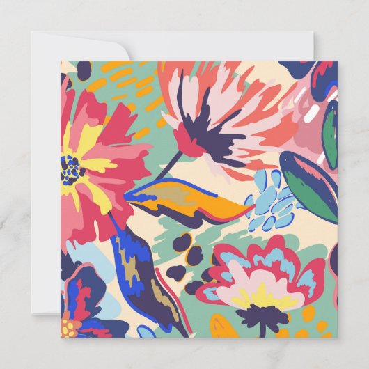 Bossen en rozen kaart (Voorkant)