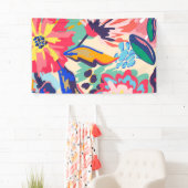 Bossen en rozen spandoek (Insitu)