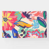 Bossen en rozen spandoek (Horizontaal)