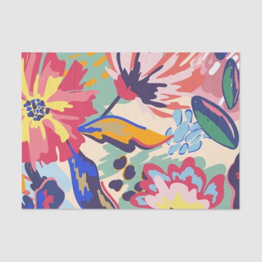 Bossen en rozen tissuepapier (Voorkant)