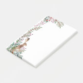 Bossen, hazen, bladeren, bladeren, kerstbessen post-it® notes (Schuin)