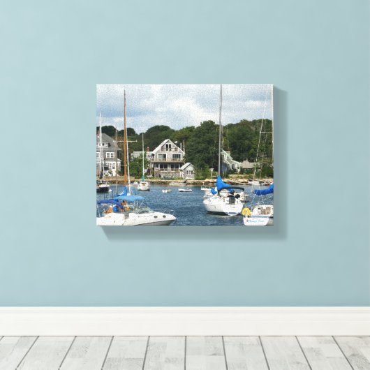 Bossen Hole Harbor Canvas Afdruk (Insitu (Houten vloer))