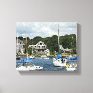 Bossen Hole Harbour Canvas Afdruk