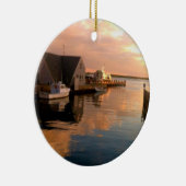 Bossen Hole Harbour kerstversiering Keramisch Ornament (Rechts)