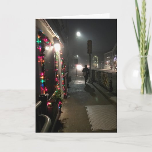 Bossen kerstkaart feestdagen kaart (Voorkant)