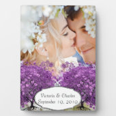 Bossen met Paarse hardebomen Fotoplaat (voorkant)