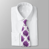 Bossen met Paarse hardebomen Stropdas (Gebonden)